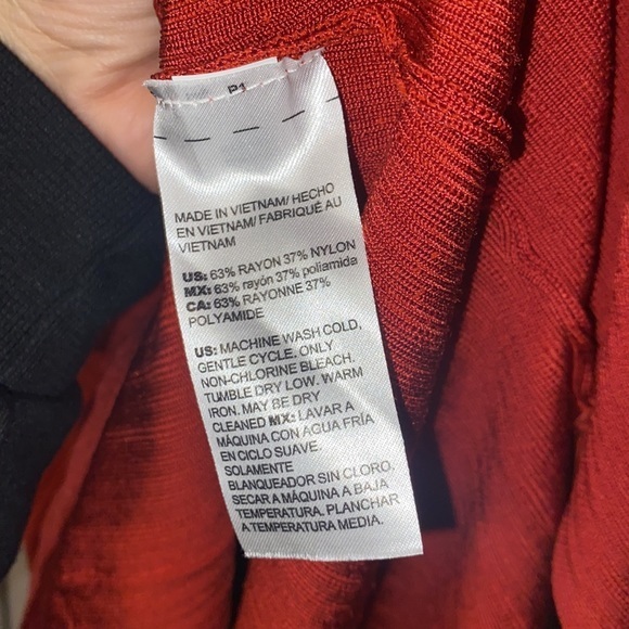 Chico’s long cardigan women’s size 3 burnt orange with pockets‎ - Picture 5 of 6